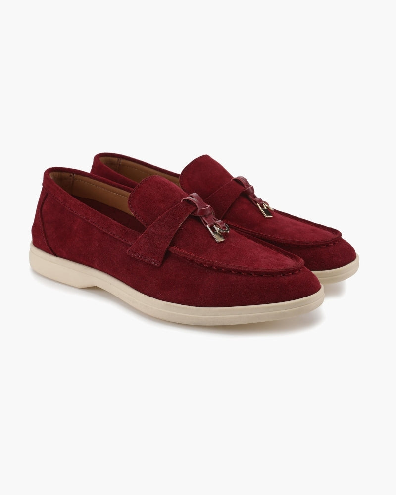 Old Money Suede Lady Loafers